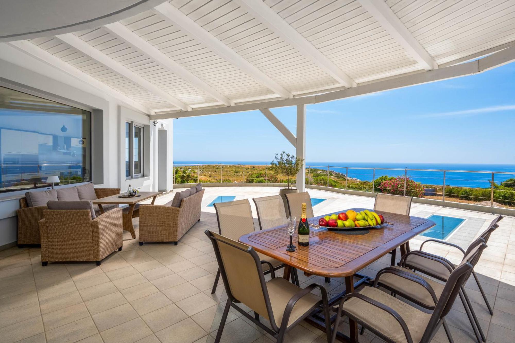Villa Zafira - Seaview Manor With Heated Pool Kallithéa Buitenkant foto