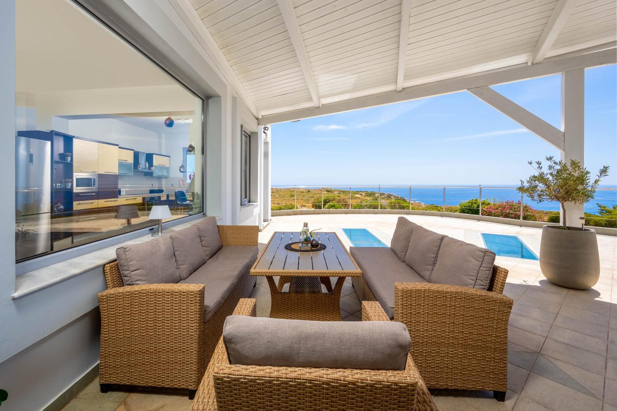 Villa Zafira - Seaview Manor With Heated Pool Kallithéa Buitenkant foto