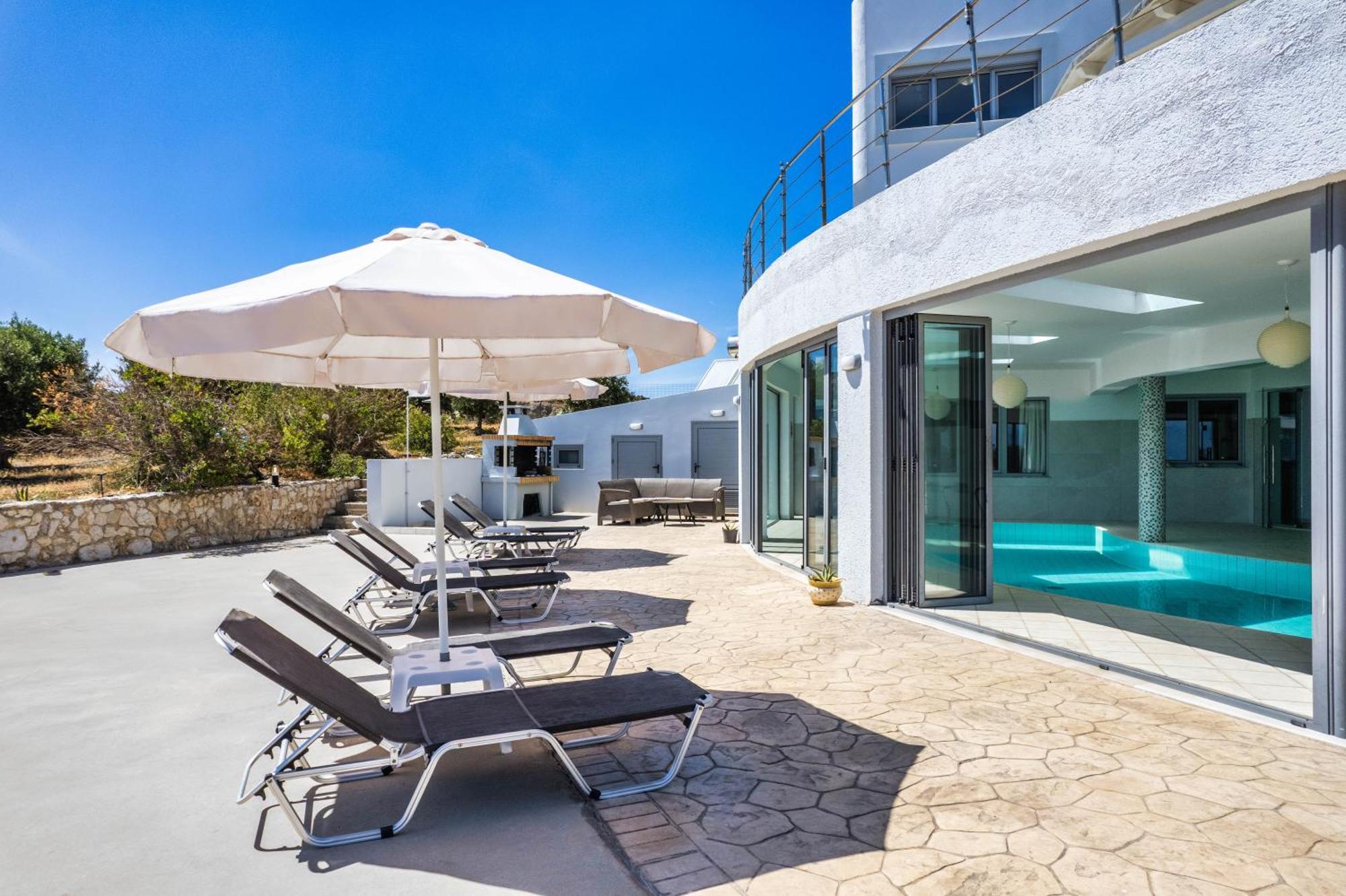 Villa Zafira - Seaview Manor With Heated Pool Kallithéa Buitenkant foto