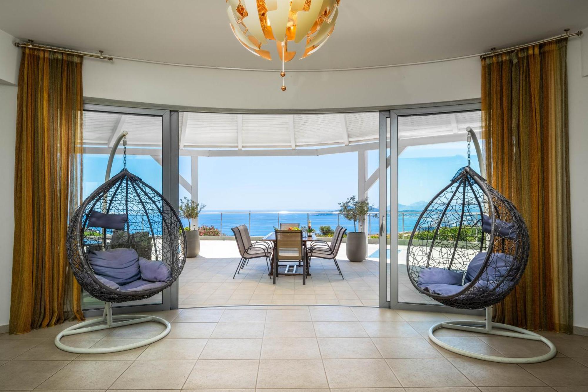Villa Zafira - Seaview Manor With Heated Pool Kallithéa Buitenkant foto