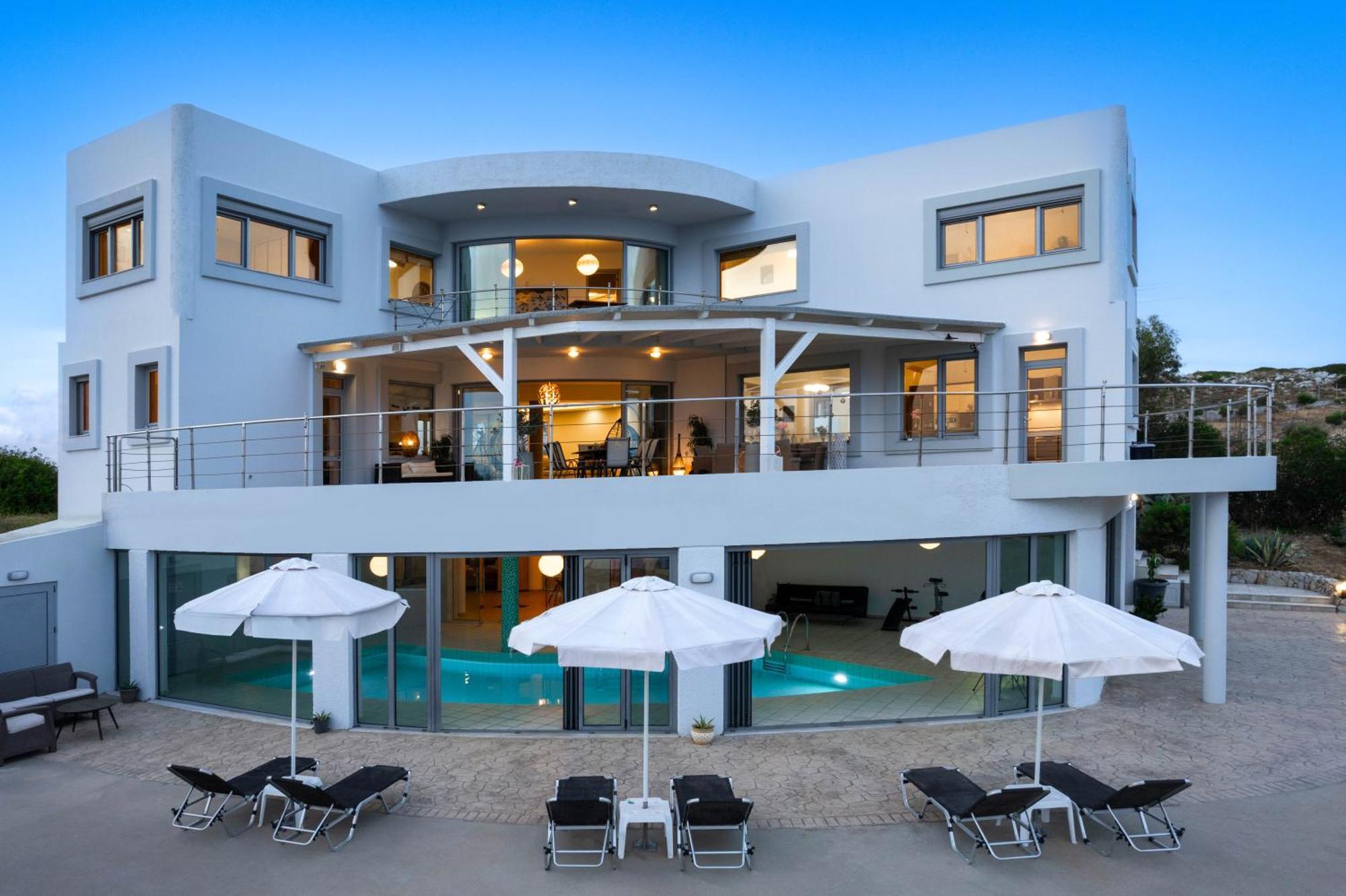 Villa Zafira - Seaview Manor With Heated Pool Kallithéa Buitenkant foto