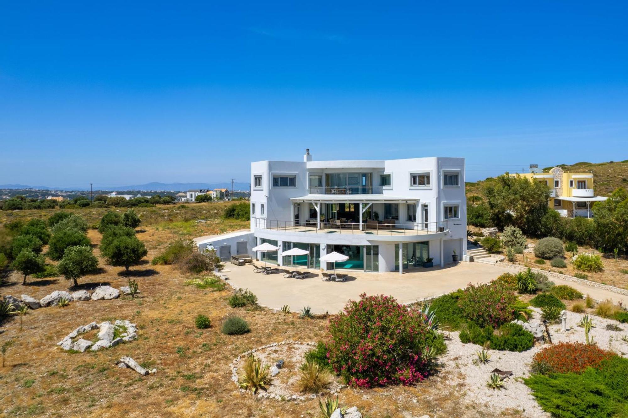 Villa Zafira - Seaview Manor With Heated Pool Kallithéa Buitenkant foto